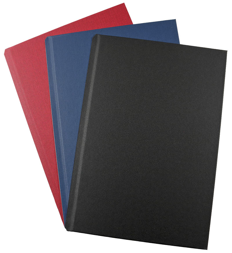 HardCover-Einbanddeckel A4+ (304 mm) Modern - schwarz matt - blau