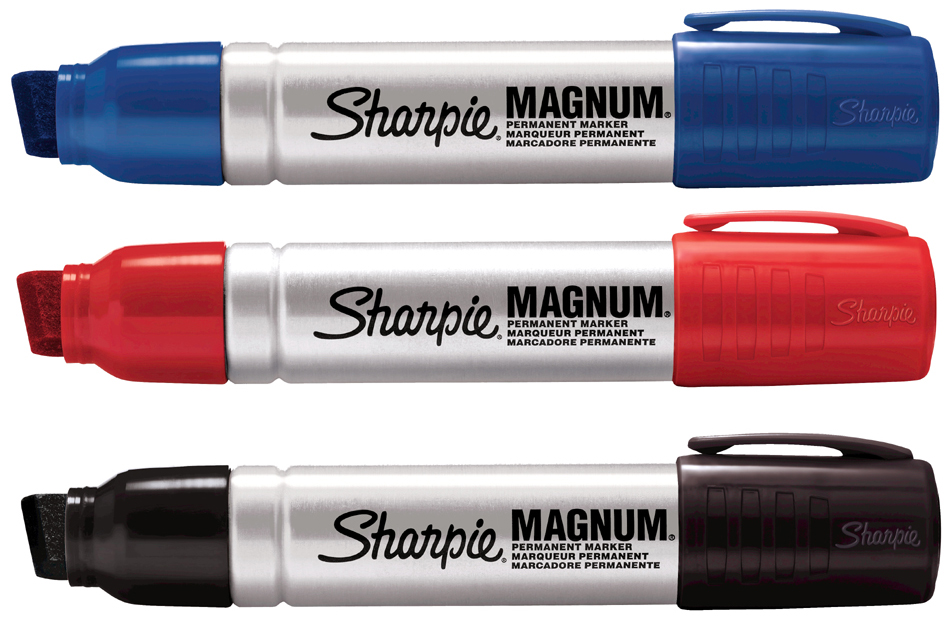 Sharpie Permanent-Marker METAL MAGNUM, Keilspitze, schwarz