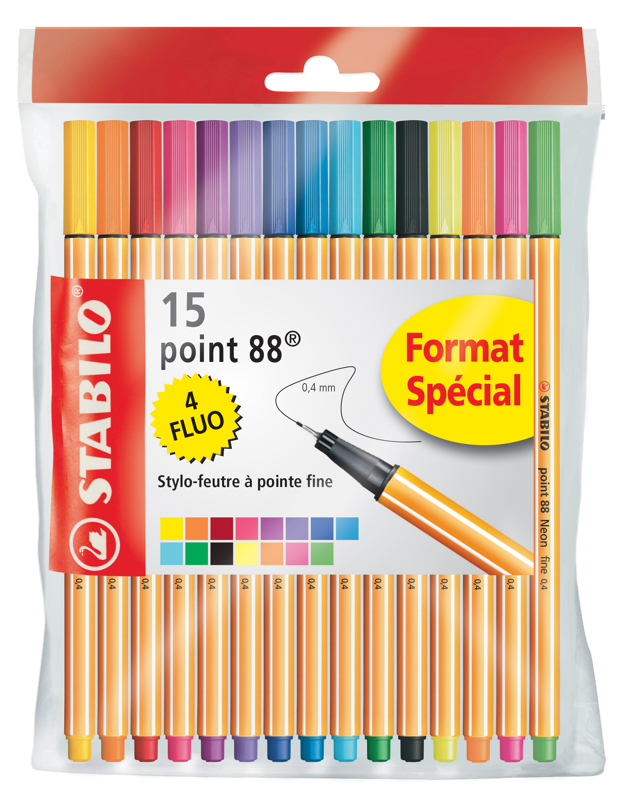 STABILO Fineliner point 88, 15er Ecopack