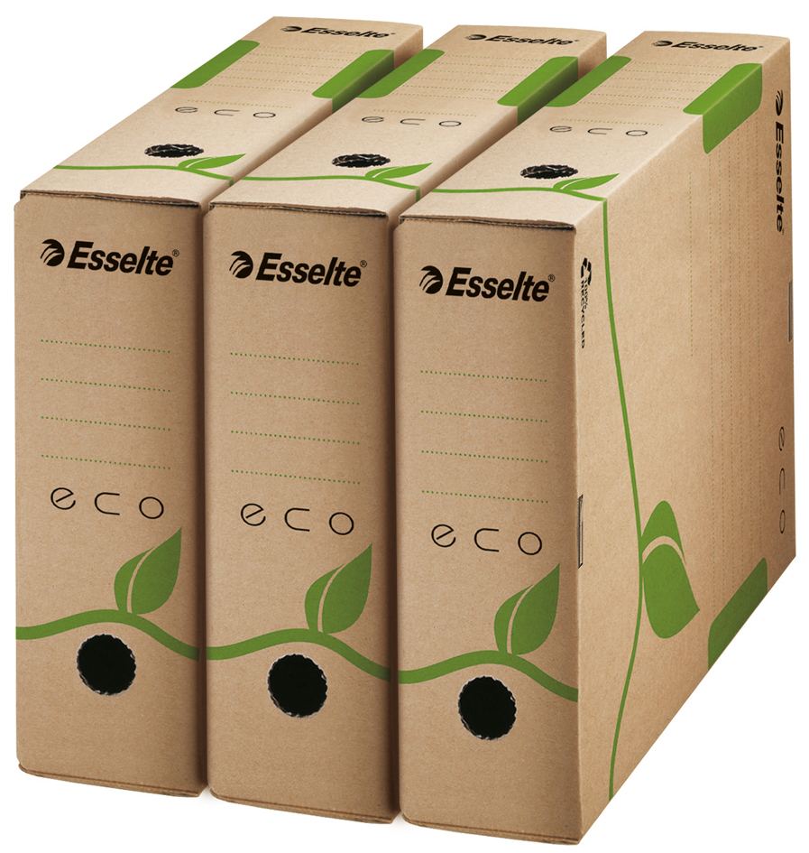 Esselte Archiv-Schachtel ECO, DIN A4, braun, (B)100 mm