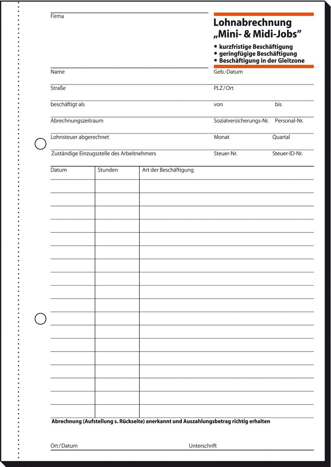 sigel Formularbuch ´Urlaubsantrag´, A5 quer, SD