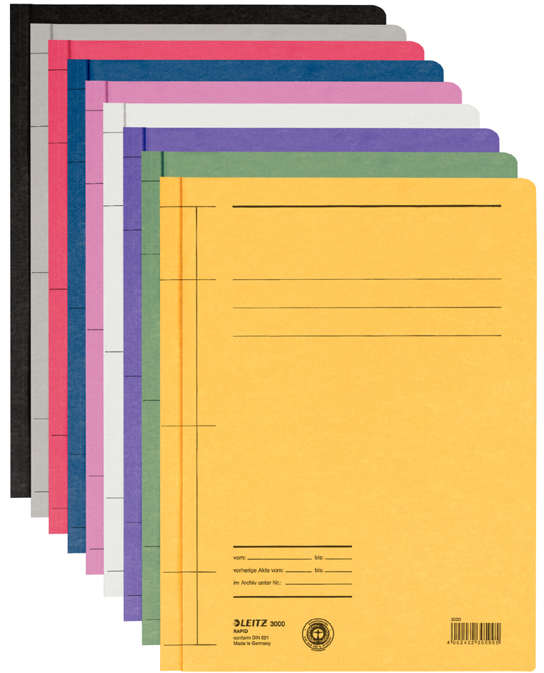 LEITZ Schnellhefter Rapid, DIN A4, Manilakarton, schwarz