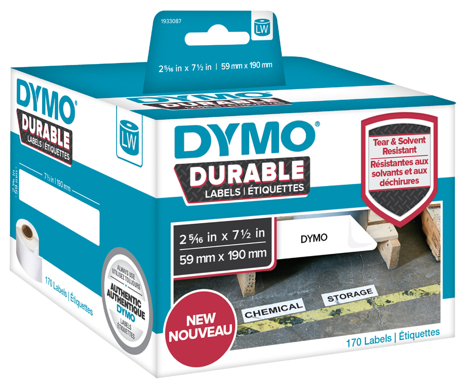 DYMO LabelWriter-Etiketten High Performance, 25 x 54 mm