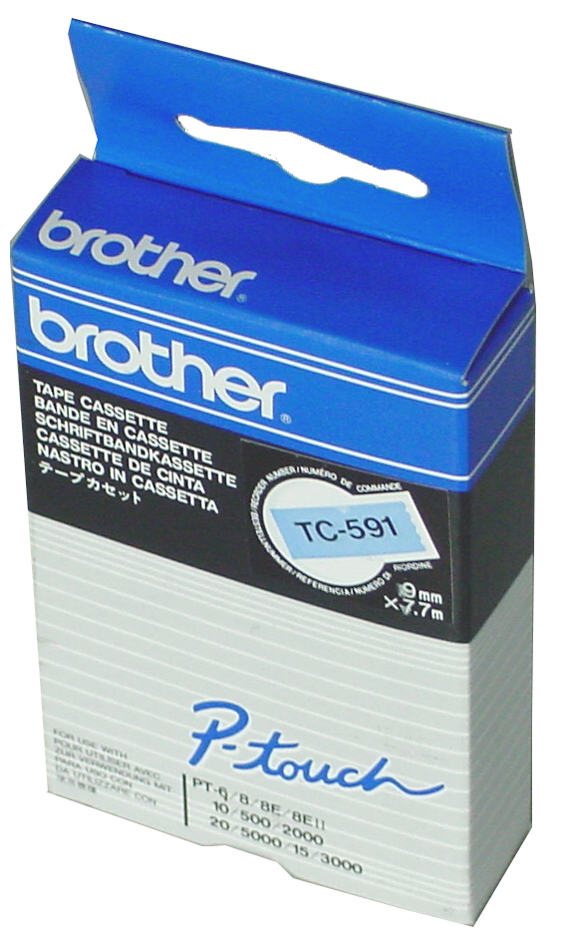 brother TC-Tape TC-601 Schriftbandkassette, Bandbreite: 12mm