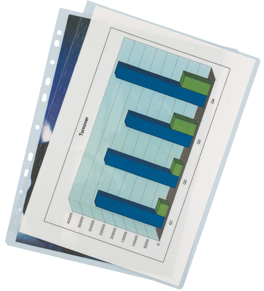 LEITZ Laminierfolientasche, DIN A4, Abheftlochung, 160 mic