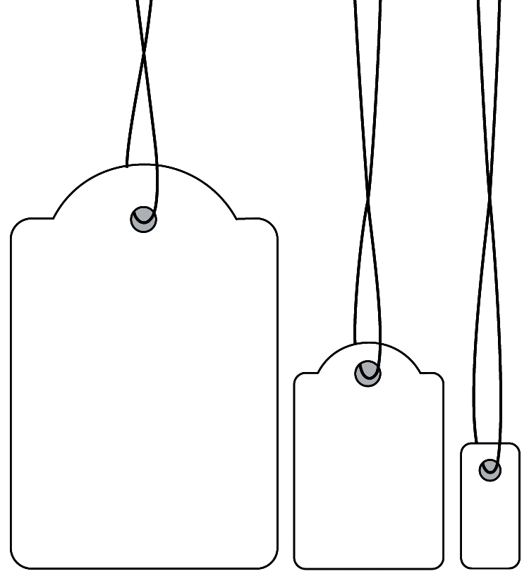 HERMA Textiletiketten, 10 x 22 mm, mit rotem Faden, Karton