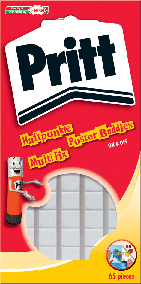 Pritt Klebepads Multi-Fix, wieder ablösbar, weiß