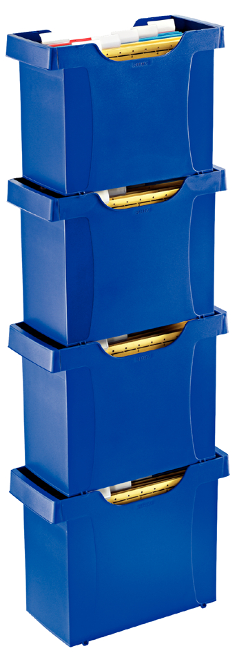 LEITZ Uni Hängeregistratur-Box Plus, blau