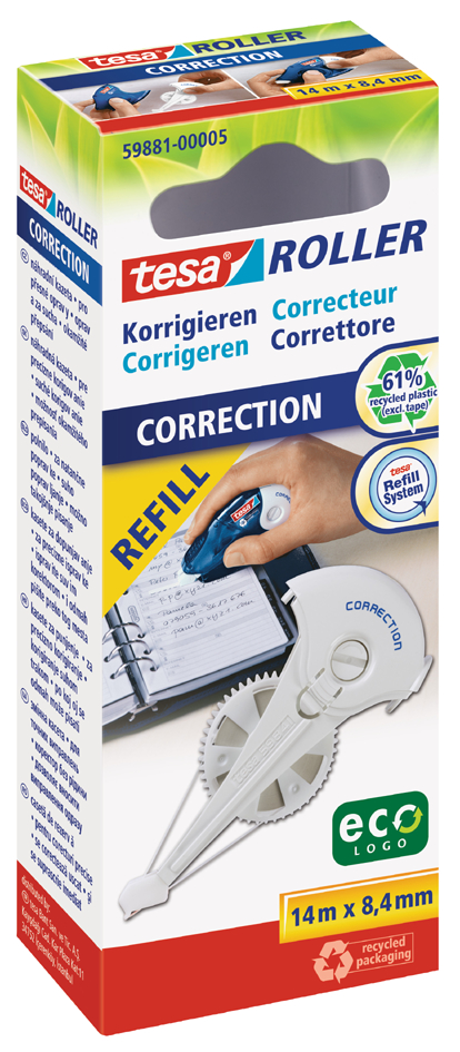 tesa ecoLogo Korrekturroller Refill Correction