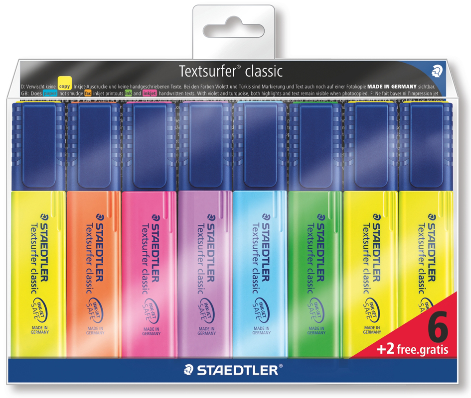 STAEDTLER Textmarker ´Textsurfer classic´, 6er Etui