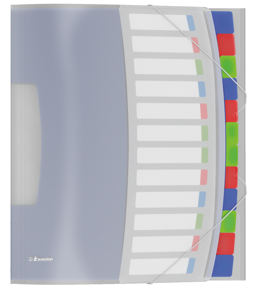 Esselte Ordnungsmappe VIVIDA, A4, PP, 12 Fächer, mehrfarbig