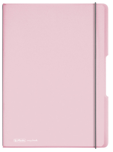 herlitz Notizheft my.book flex Pastell, A4, PP-Cover, rosè-