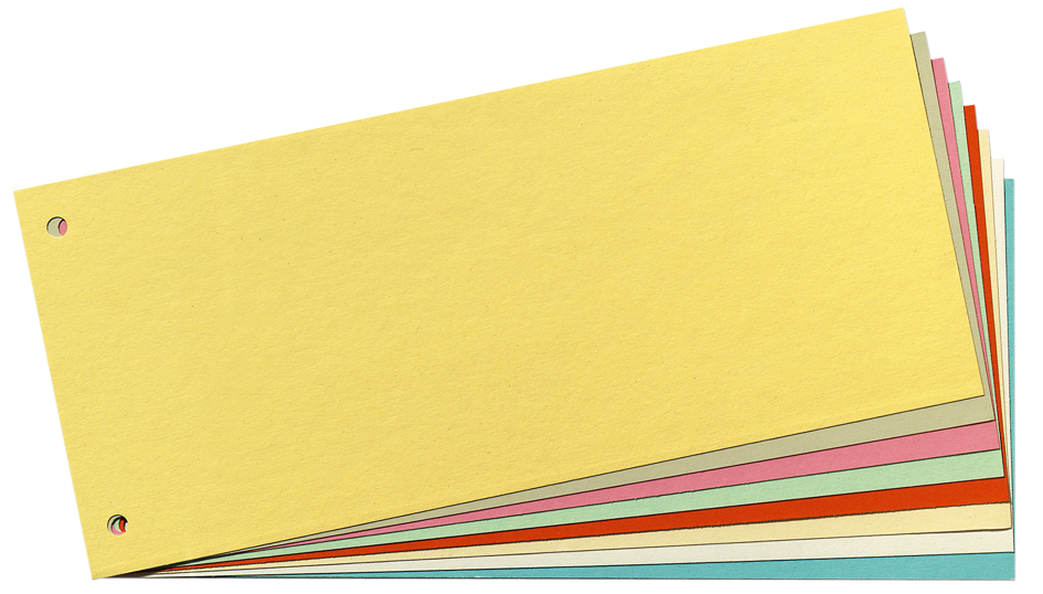 herlitz Trennstreifen, für DIN A4, Manila-Karton, gelb