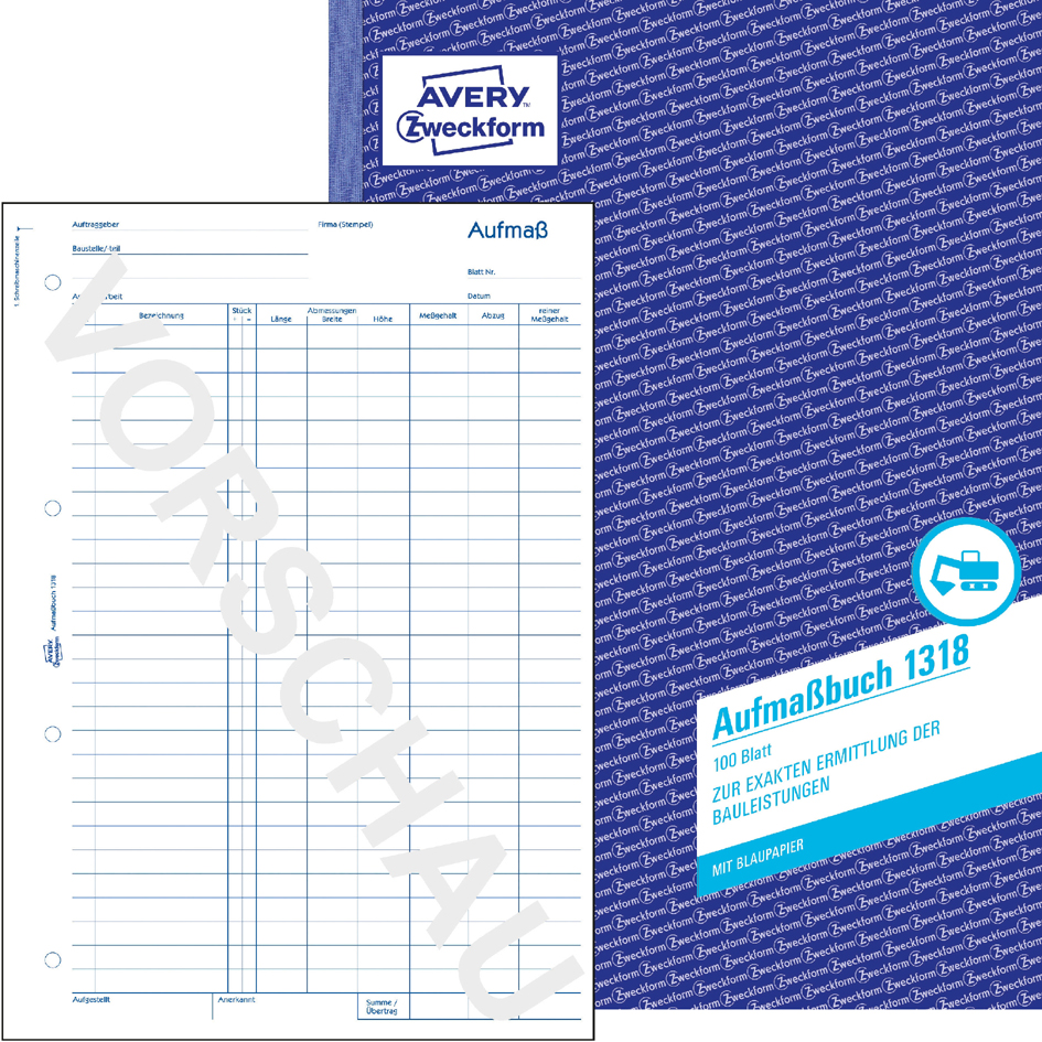 AVERY Zweckform Formularbuch ´Bauabnahmeprotokoll´, DIN A4