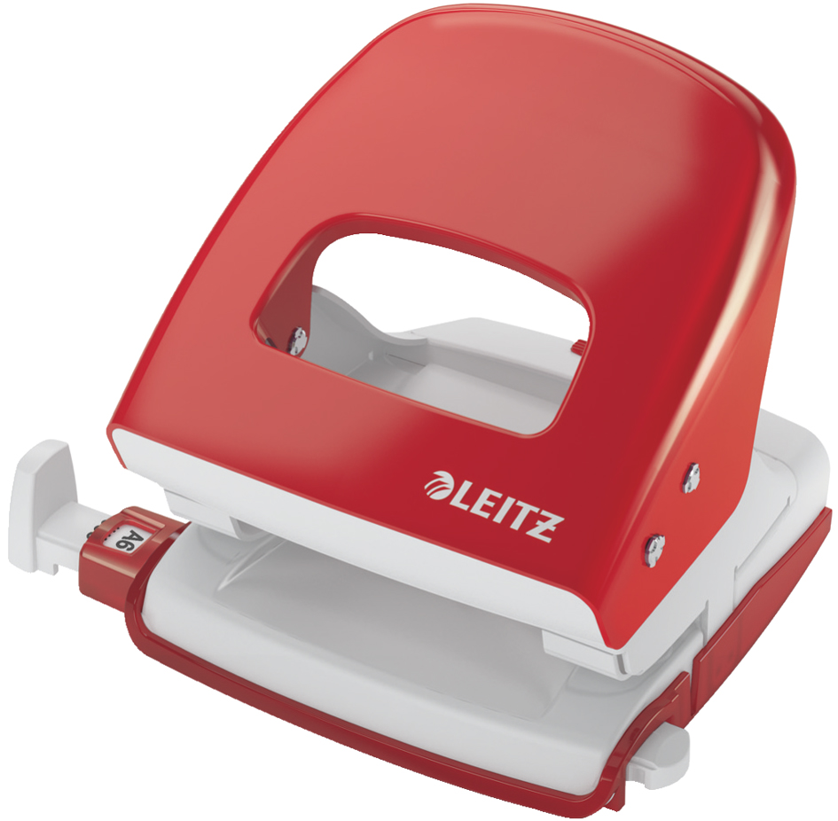 LEITZ Locher Nexxt 5008, Stanzleistung: 30 Blatt, rot