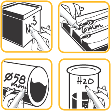 BIC Permanent-Marker Marking Onyx 1591, Keilspitze, schwarz