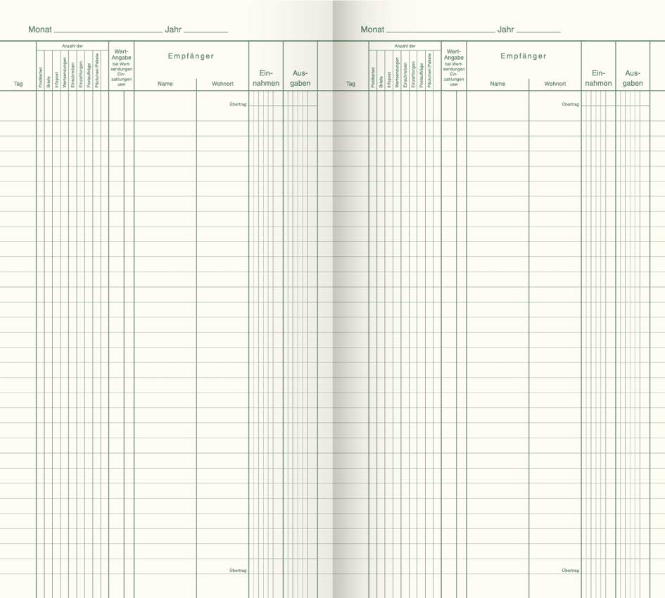 KÖNIG & EBHARDT Portobuch, 165 x 297 mm, 40 Blatt