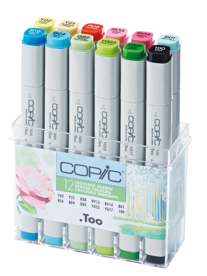 COPIC Profi Marker, 12er Set Frühlingsfarben