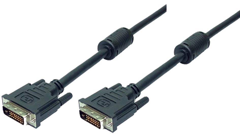 LogiLink DVI-D 24+1 Kabel, Dual Link, schwarz, 2,0 m