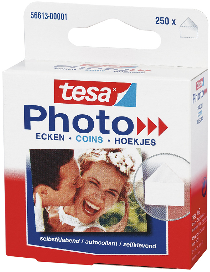 tesa Photo Foto-Ecken, transparent, selbstklebend