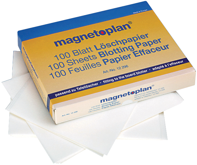 magnetoplan Löschpapier für Tafellöscher grau