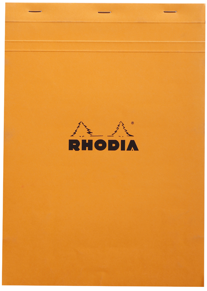 RHODIA Notizblock No. 18, DIN A4, kariert, orange