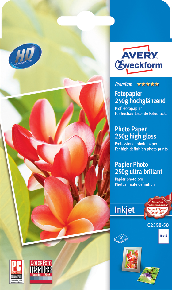 AVERY Zweckform Premium Inkjet-Fotopapier, A6, 40+40 Blatt