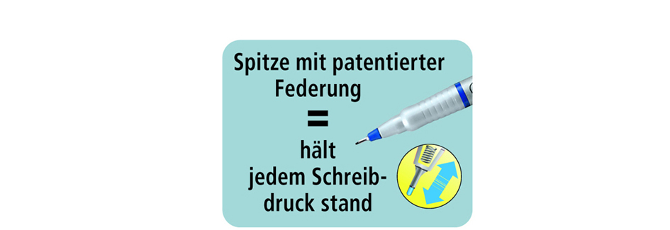 STABILO Fineliner sensor, Strichstärke: 0,3 mm, blau