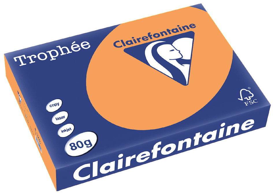 Clairalfa Trophée 1878C, A4, 80 g/m² - mandarine - mandarine