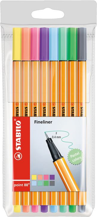 STABILO Fineliner point 88, 40er Kunststoff-Etui