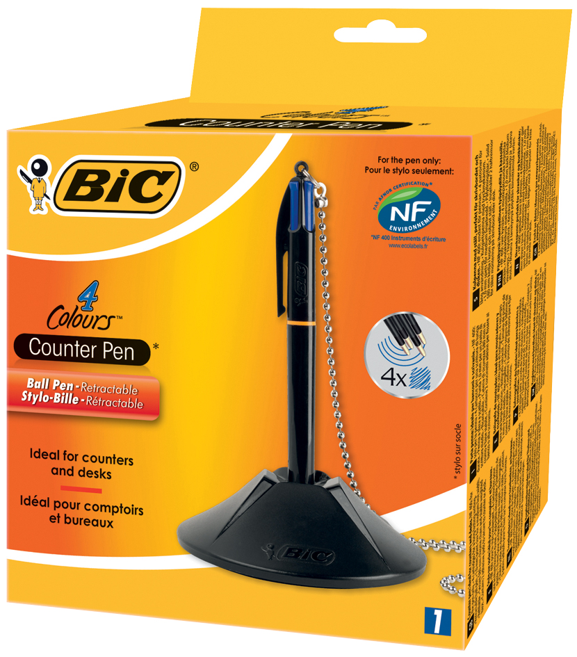 BIC Kugelschreiber-Ständer 4Colours Counter Pen, schwarz