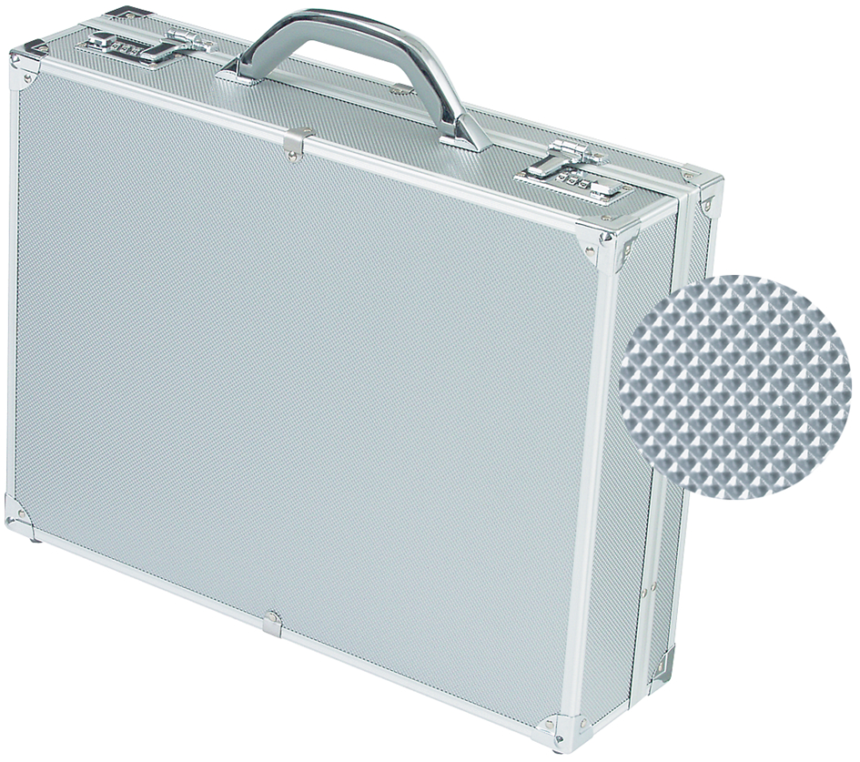 ALUMAXX Attaché-Koffer ´OCTAN´, Aluminium, silber