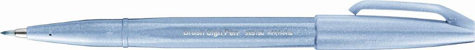 PentelArts Faserschreiber Brush Sign Pen SES15, blaugrau