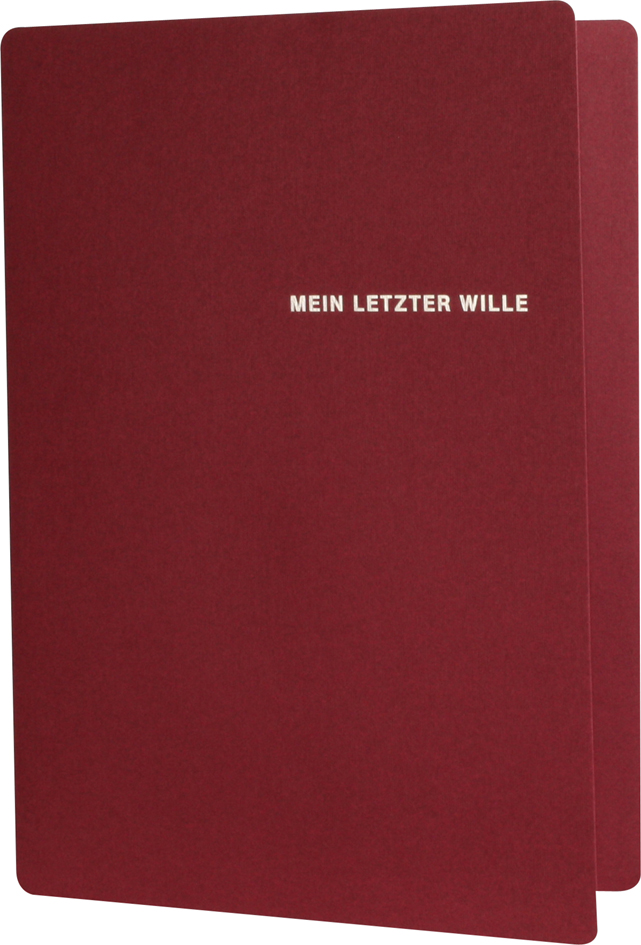 RNK Verlag Vordruck ´Testament Mein letzter Wille´, in Mappe