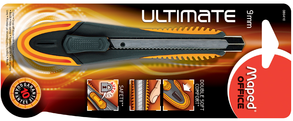 Maped Cutter Ultimate, Klinge: 9 mm, für Rechtshänder