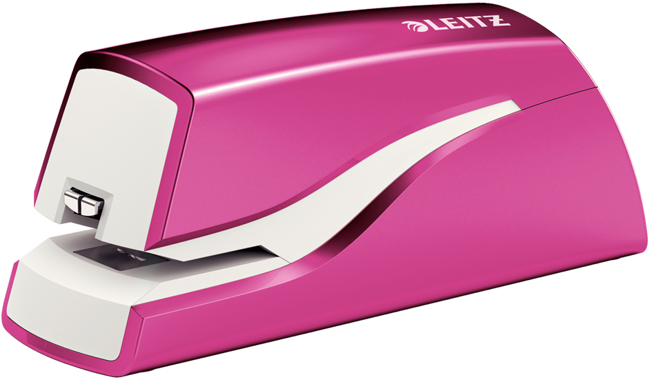 LEITZ Elektrisches Heftgerät WOW, pink-metallic