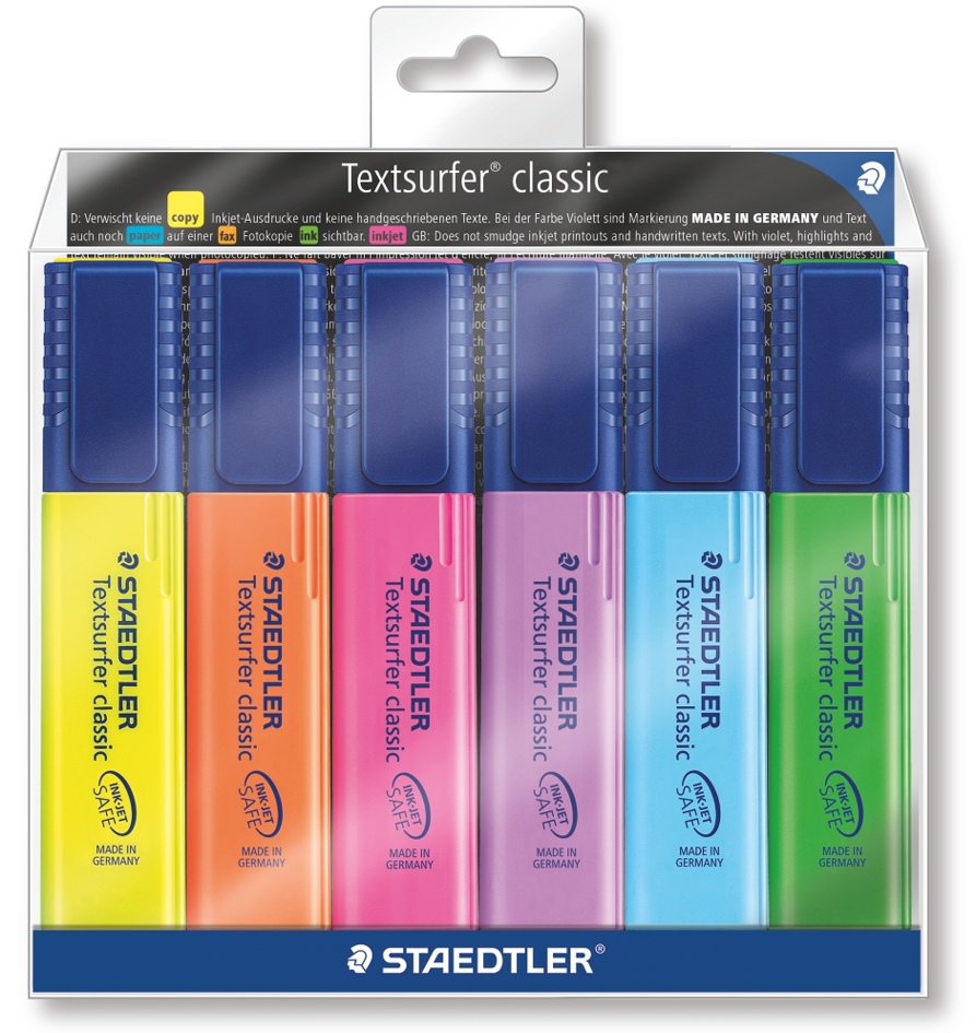 STAEDTLER Textmarker ´Textsurfer classic´, 6er Etui