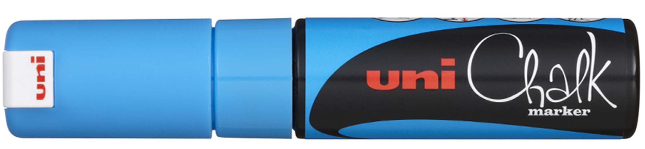 uni-ball Kreidemarker Chalk PWE-8K, hellblau, Keilspitze