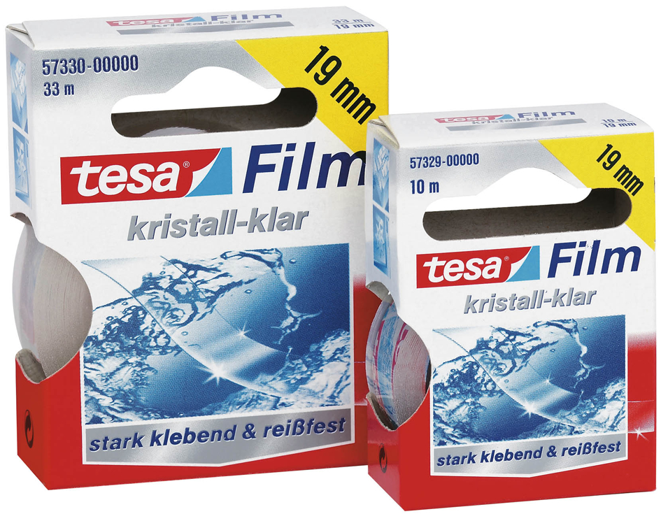 tesa Film, kristall-klar, 10-er Pack, 15 mm x 33 m