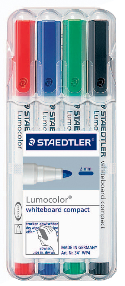 STAEDTLER Lumocolor Whiteboard Marker, 4er Set