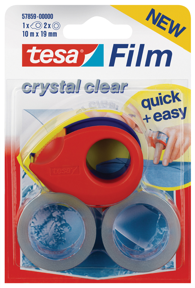 tesa Mini Abroller, inkl. 2 Klebefilm tesa Film 19 mm x 10 m