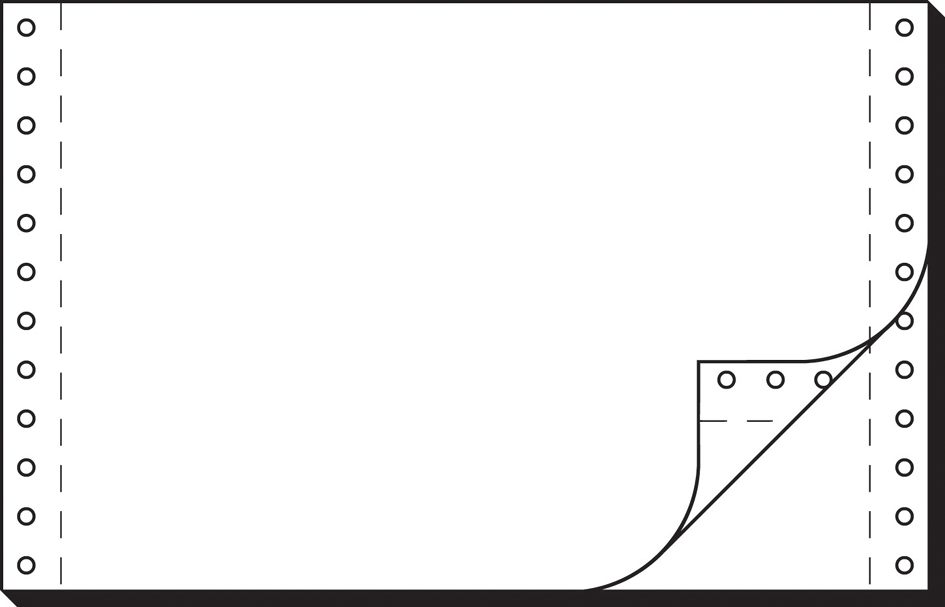 sigel DIN-Computerpapier endlos, 240 mm x 6´ (15,24 cm)