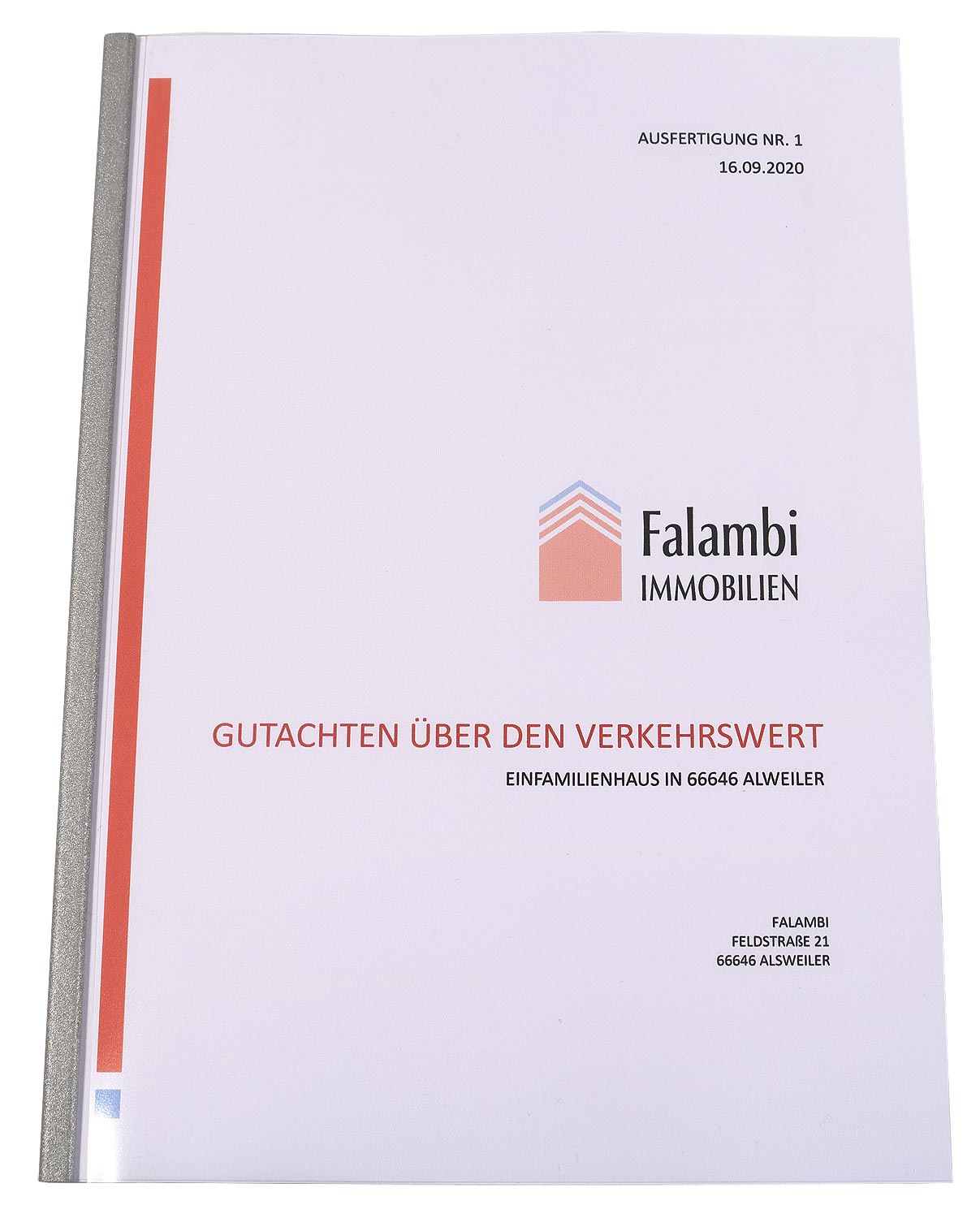 Softcover Mappe für Immobilienmakler