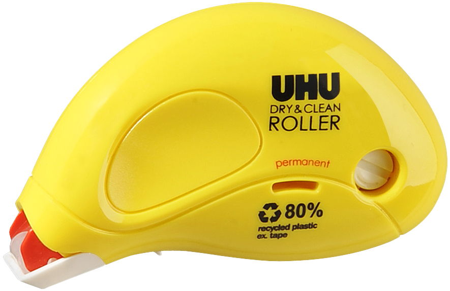 UHU Kleberoller Dry & Clean Roller, permanent