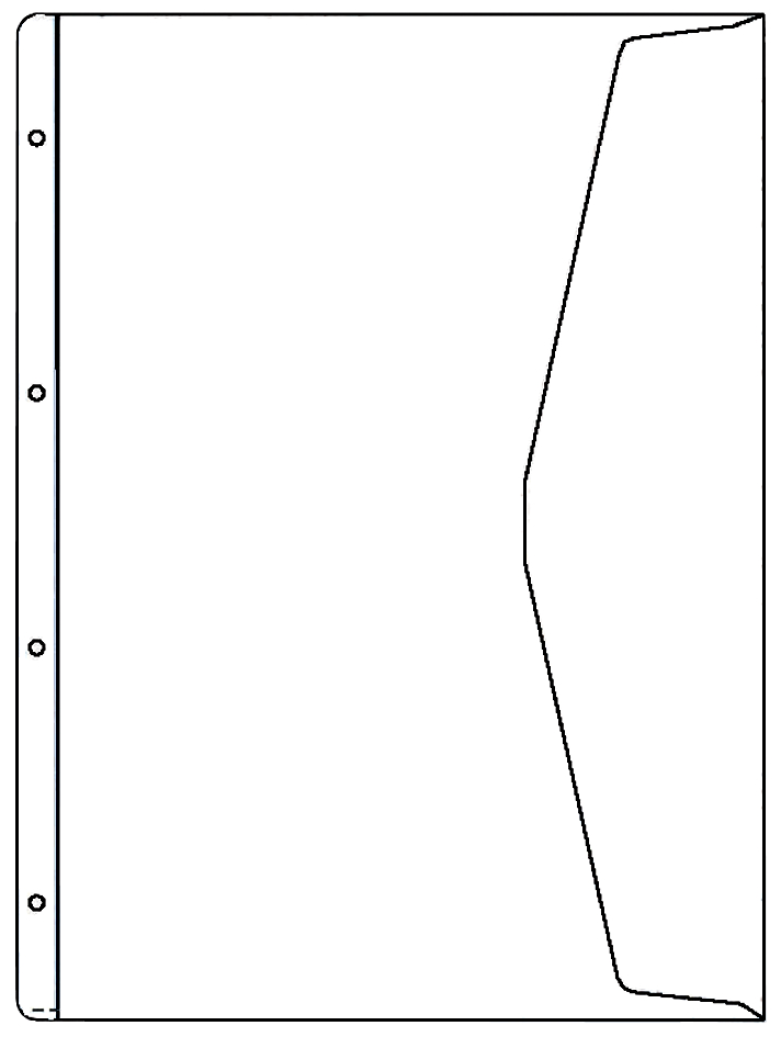 HETZEL Dokumenten-Prospekthülle, A4, PVC, genarbt, 0,13 mm