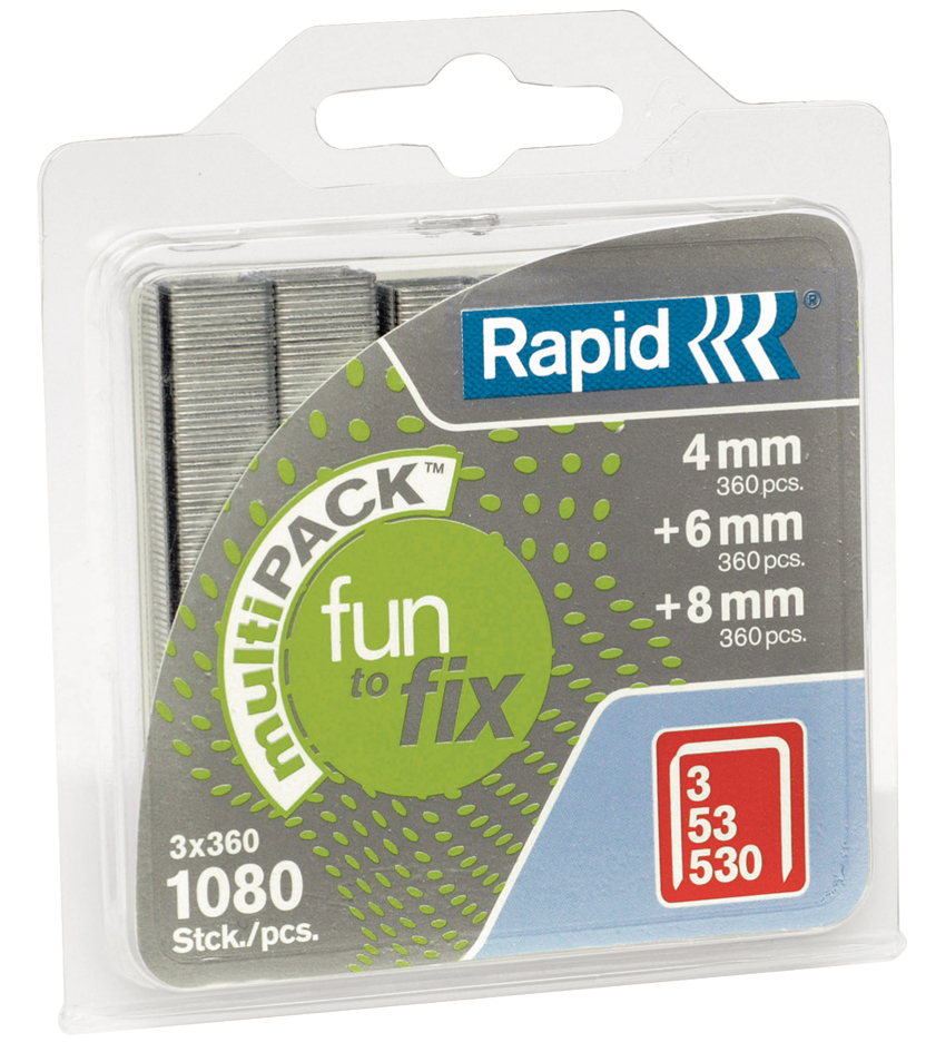 Rapid Heftklammern Klammer-Kassette 5080e, 3er Pack