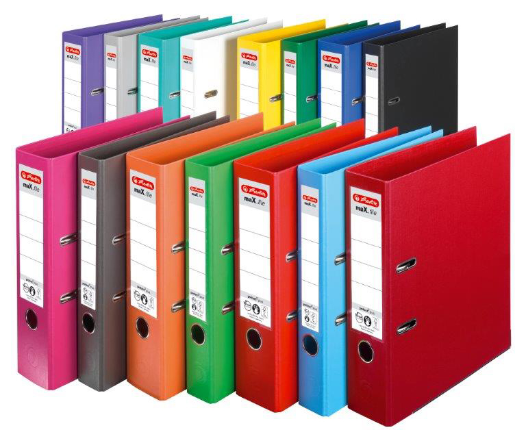 herlitz Ordner maX.file protect plus, Rückenbr.: 80 mm, weiß