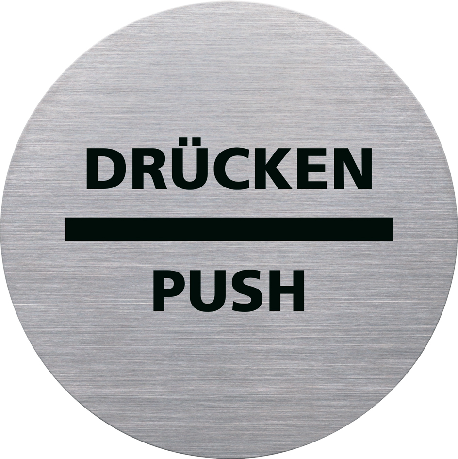 helit Piktogramm ´ZIEHEN/PULL´, Durchmesser: 115 m, silber