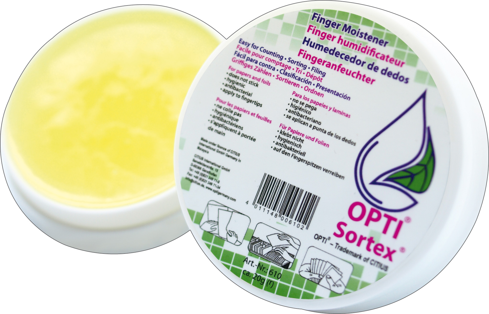 RNK Verlag Fingeranfeuchter ´OPTI Sortex´, 20 g