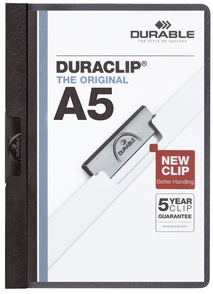 DURABLE Klemmhefter DURACLIP, DIN A5, schwarz